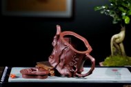 《高梅樁》宜興紫砂壺名家高級工藝美術(shù)師手工底槽青梅樁泡茶壺茶具