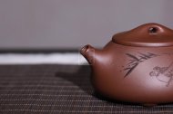 《石瓢》宜興紫砂壺助理工藝美術師手工茶壺茶具底槽青石瓢