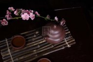 《蓮子（潤珠）》宜興紫砂壺助理工藝美術(shù)師茶具套裝紫泥蓮子