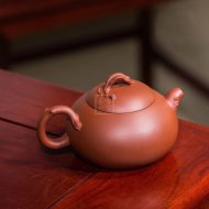 《桃情》紫砂壺宜興工藝美術(shù)師純手工清水泥泡茶壺